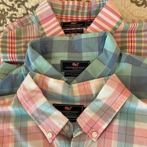 Lot of 3 Vineyard Vines L/S Shirts